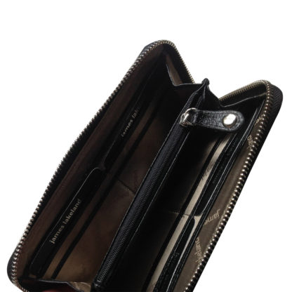 James Lakeland Leather Purse | Black Designer Purse