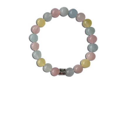 Morganite Yoga Stacker Bracelet