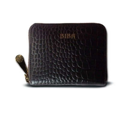 BIBA Black Leather Purse