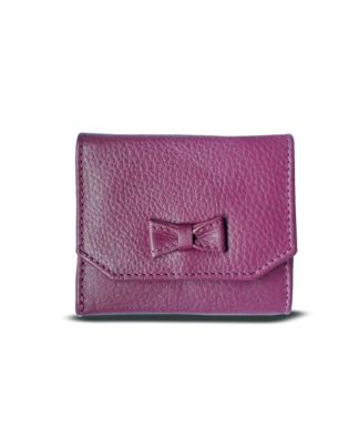 Edina Ronay Pamela Purse | Leather Fuchsia Purse