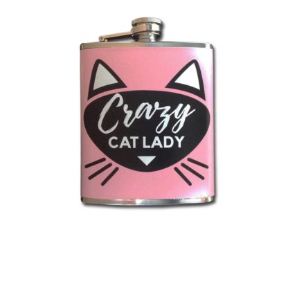 Ladies Pink Hip Flask | Crazy Lady by WINK
