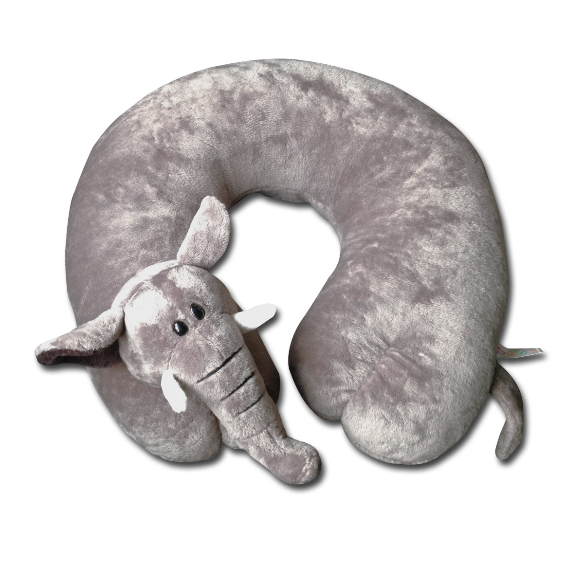 Childs Elephant Pillow Support Novelty Travel cushion