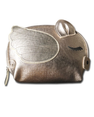 Flying Pig Cosmetic Bag | Stella & Max Golden Pig