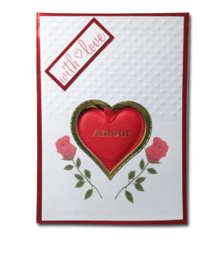 Love Heart Key-ring Card | Handcrafted Gift Card
