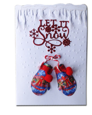 Let it Snow Mitten Card