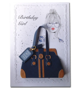 Birthday Girl 3D Handbag Greeting Card