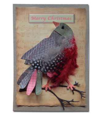 Rustic Robin 3D Card