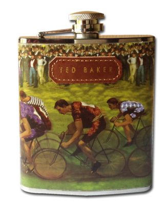 TED BAKER Hip Flask | Bicycle race Design